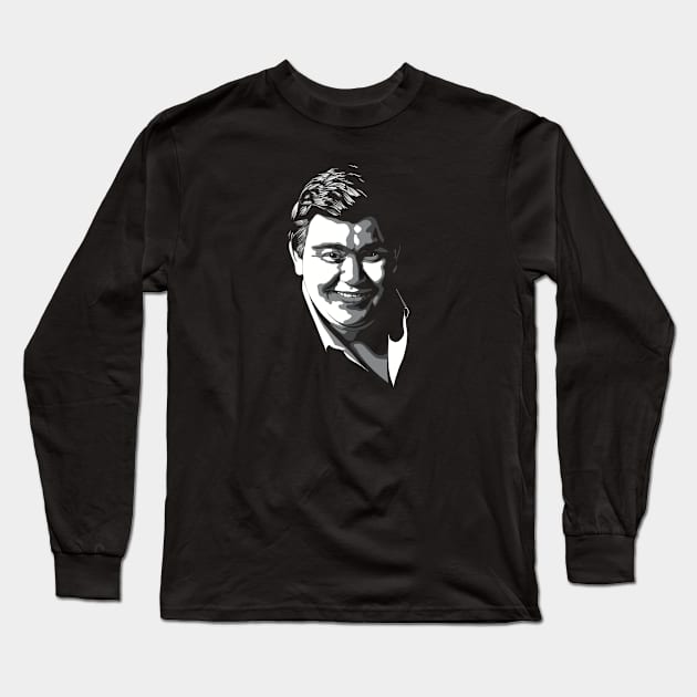 John Candy greyscale Long Sleeve T-Shirt by @johnnehill